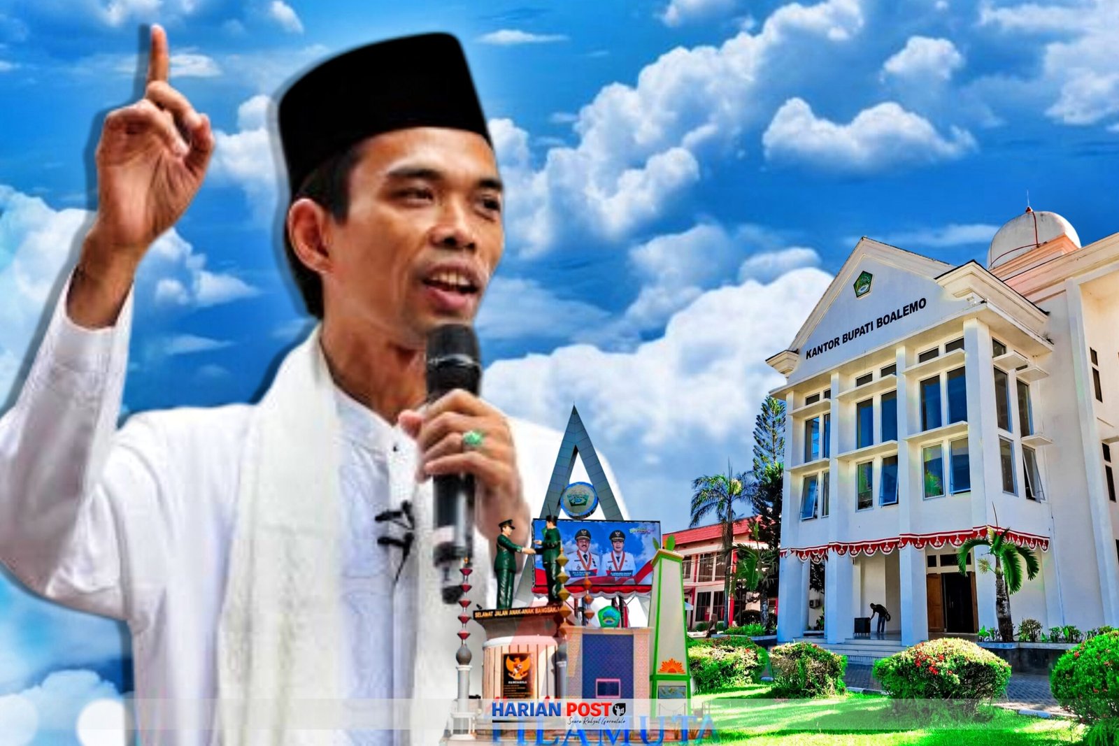 Semarak HUT ke-27 Boalemo, Hadirkan Ustadz Abdul Somad.(Foto: harianpost)