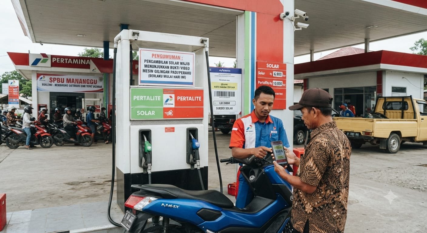 Foto Ilustrasi SPBU Mananggu Perketat Distribusi Solar Bersubsidi.