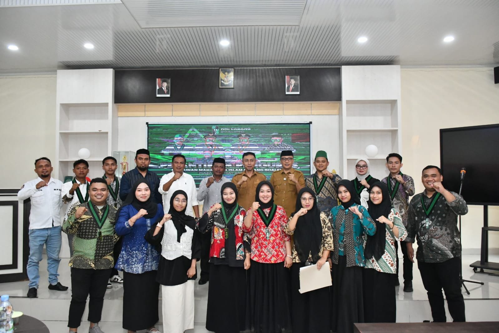 Wakil Bupati Boalemo, Lahmuddin Hambali Saat Hadiri Pelantikan Pengurus Cabang HMI Boalemo.(Foto Istimewa)