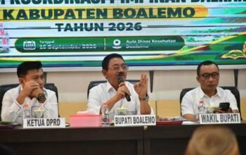 Bupati Boalemo Rum Pagau Pimpin Forkopimda Boalemo.(Foto: Prokopim Boalemo)
