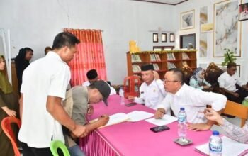 Wabup Boalemo Lahmuddin Hambali Kawal Langsung Pemberkasan Tanah Wakaf.(Foto Istimewa)