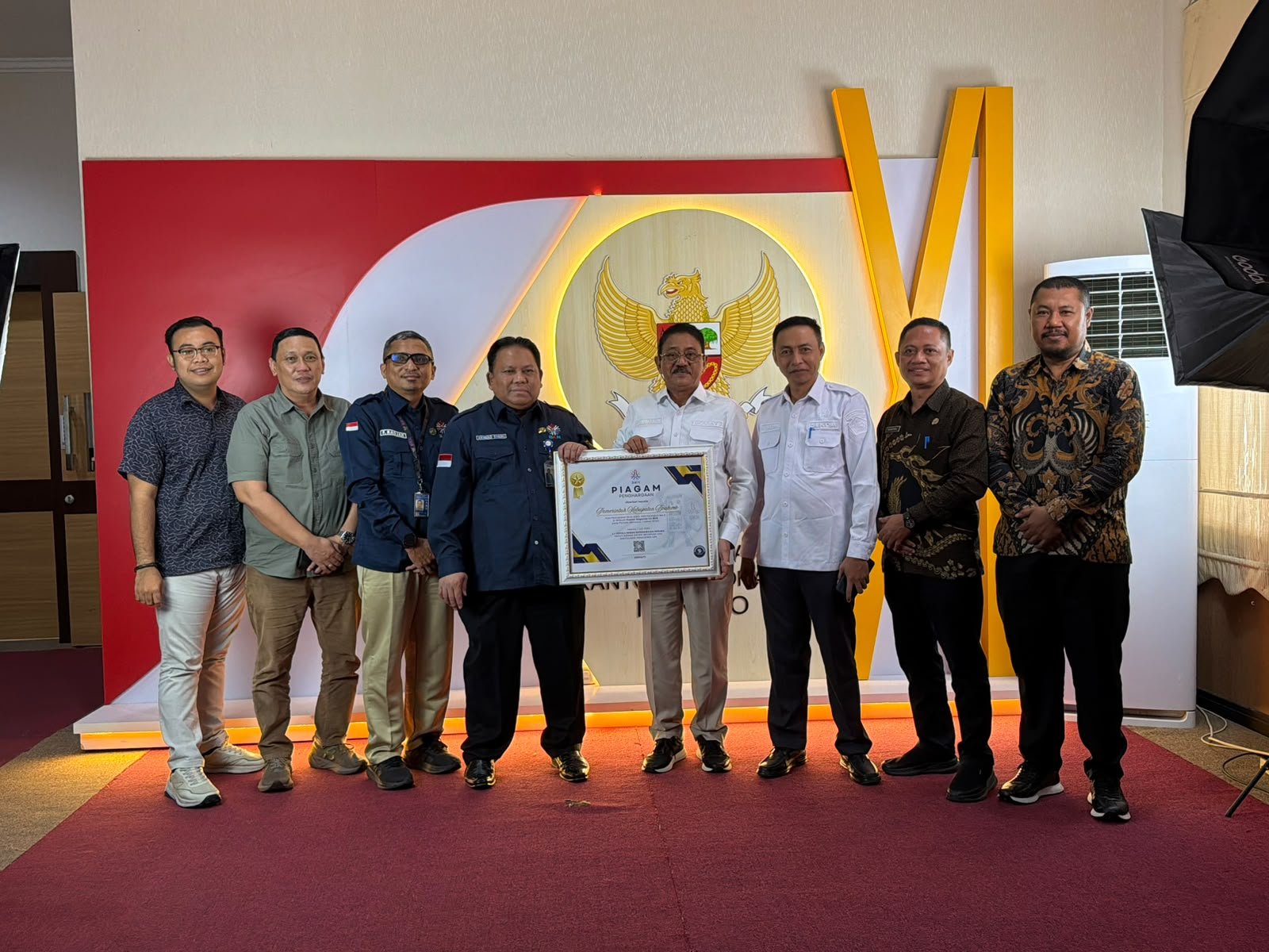Boalemo Sabet Juara 1 Pengelolaan Arsip ASN se-Wilayah Kanreg XI BKN Manado.(Foto: Pey)