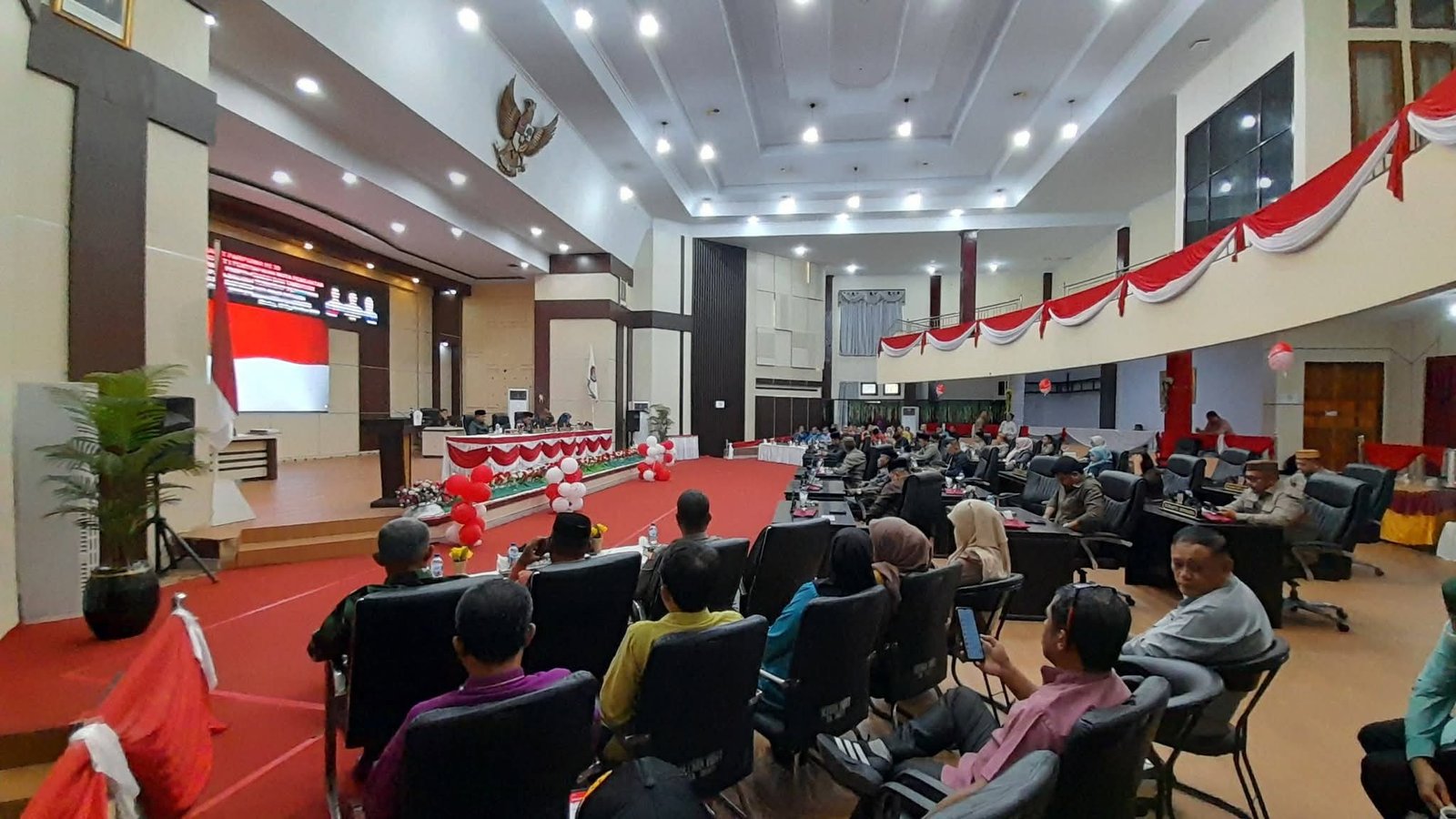 Rapat Paripurna ke-39 dengan agenda Pembicaraan Tingkat I terhadap Rancangan Peraturan Daerah (Ranperda) tentang Perubahan Anggaran Pendapatan dan Belanja Daerah (APBD) Tahun Anggaran 2026, Kamis, 10 September 2026.
