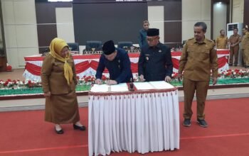 Rapat Paripurna Pembicaraan Tingkat II yang berlangsung di Ruang Sidang Utama DPRD Pohuwato, Selasa, 15 September 2026.