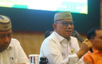 Bupati Bone Bolango Ismet Mile Buka Bimtek Pengelolaan BOSP (Foto Diskominfo)