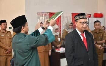 dr. Roni H. Imran Resmi Pimpin RSUD drg. Clara Gobel, Pemkab Boalemo Targetkan Peningkatan Layanan.(Foto: Arif)