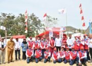 Lahirkan Generasi Tangguh, Wabup Boalemo Beri Pesan Khusus ke Anggota PMR.(Foto: Arif)