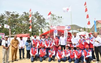 Lahirkan Generasi Tangguh, Wabup Boalemo Beri Pesan Khusus ke Anggota PMR.(Foto: Arif)