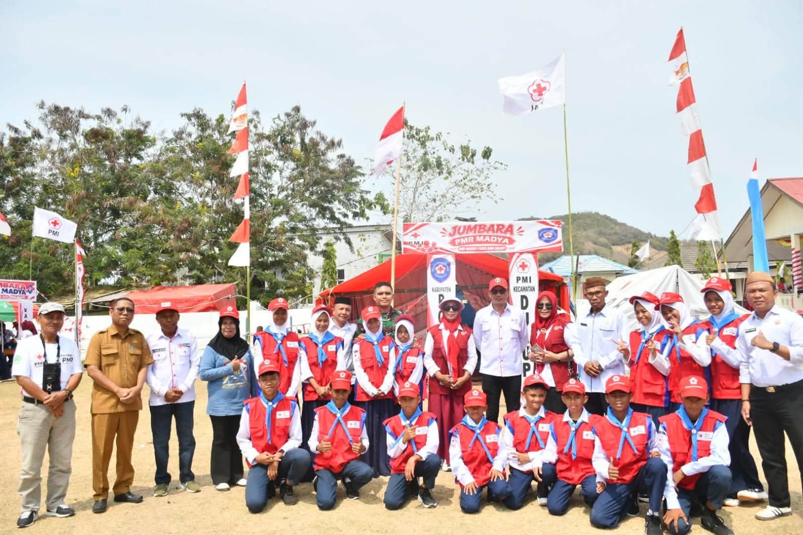 Lahirkan Generasi Tangguh, Wabup Boalemo Beri Pesan Khusus ke Anggota PMR.(Foto: Arif)