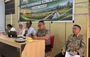 Rapat Koordinasi (Rakor) Komisi Irigasi yang digelar di Aula Bappeda Litbang Kabupaten Bone Bolango, Rabu, 14 Oktober 2026.