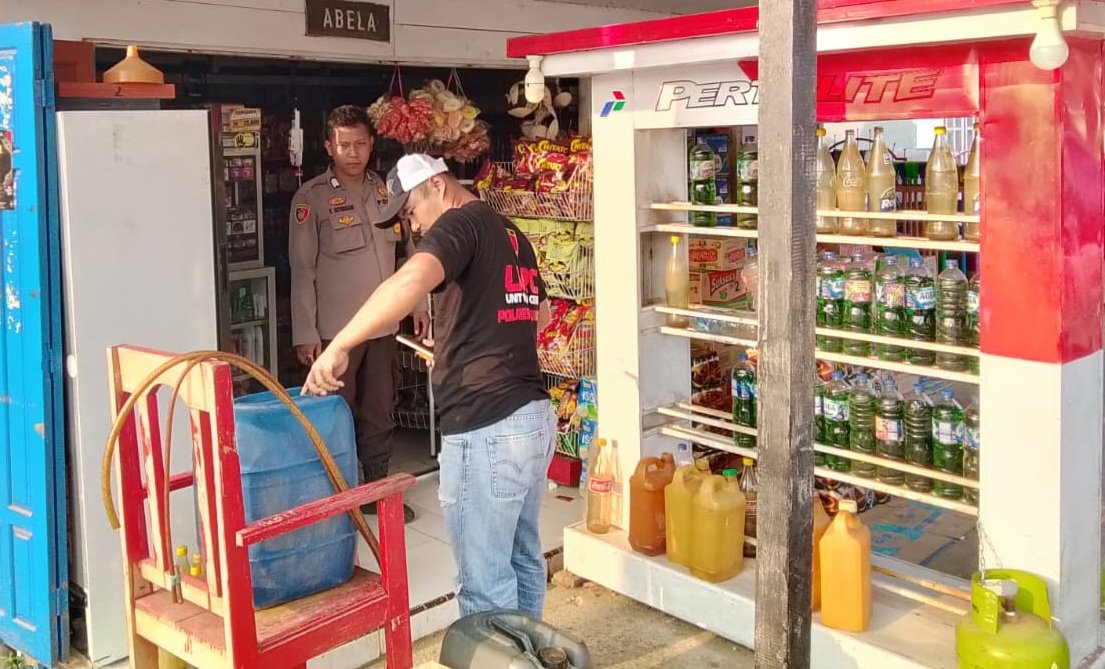 Satreskrim Polres Pohuwato Tindaki Penjual BBM Eceran di Kecamatan Lemito, Pohuwato