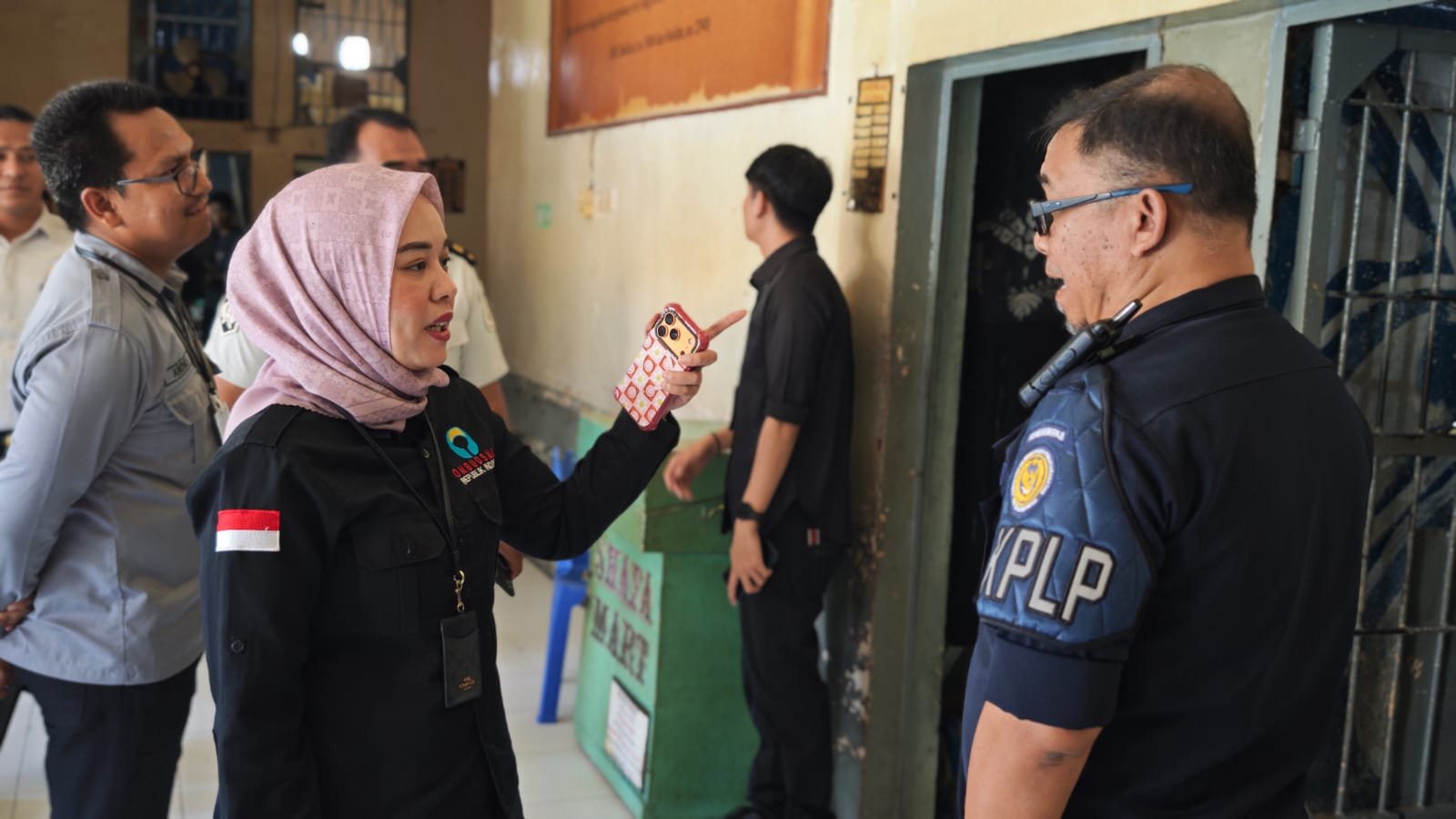 Ombudsman Sisir Blok Hunian Warga Binaan Lapas Kelas IIA Gorontalo (Sumber Foto : Humas Lapas)