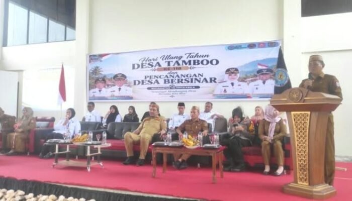 HUT Ke-118 Desa Tamboo, Sekda Bonebol Dorong Pemerintah Desa Perkuat Kinerja