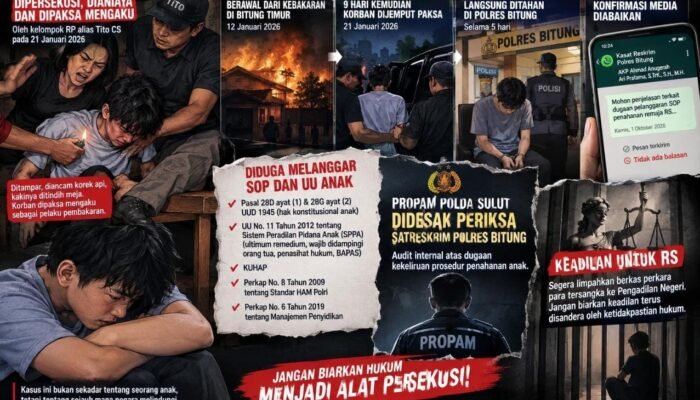 Diduga Kangkangi SOP dan UU Anak, Propam Polda Sulut Didesak Periksa Penyidik Polres Bitung