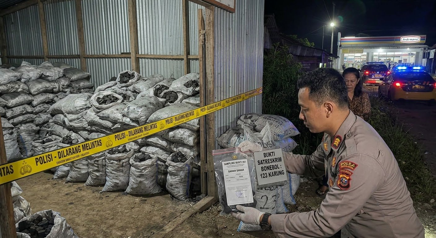 Polisi Usut Pemilik Gudang Batu Hitam Ilegal Berisi 123 Karung di Bone Bolango.(Foto Ilustrasi)
