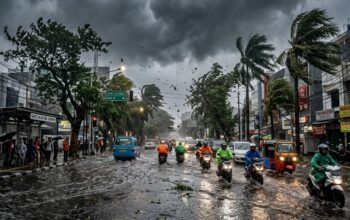 Siaga Hujan Lebat dan Angin Kencang, Cek Daftar Wilayahnya