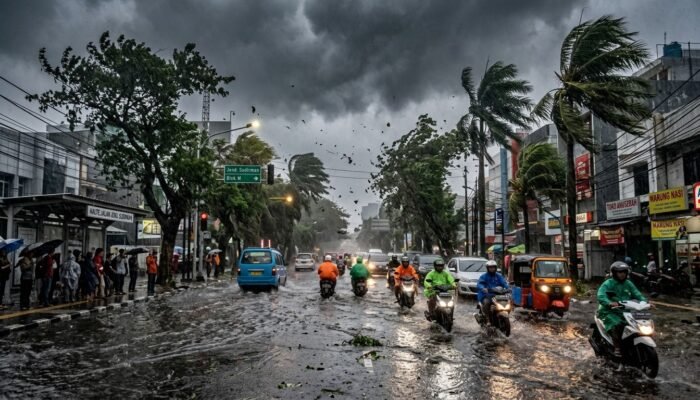 Siaga Hujan Lebat dan Angin Kencang, Cek Daftar Wilayahnya