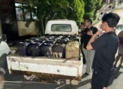 Penyelundupan 2.450 Liter Solar ke PETI Botudulanga Digagalkan Polres Pohuwato.(Foto Istimewa)