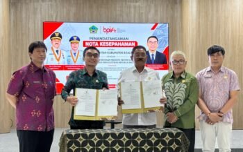 Bawa Karawo dan Kriya Naik Kelas, Pemkab Boalemo Tekan MoU.(Foto Istimewa)