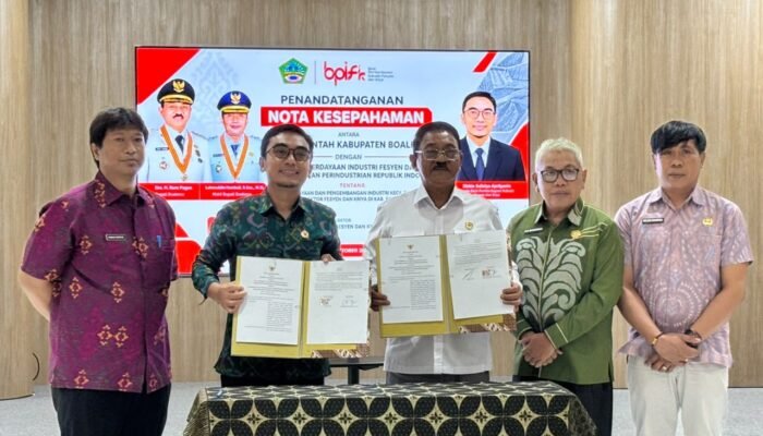 Perkuat Industri Kreatif, Pemkab Boalemo Tekan Kerja Sama dengan BPIFK
