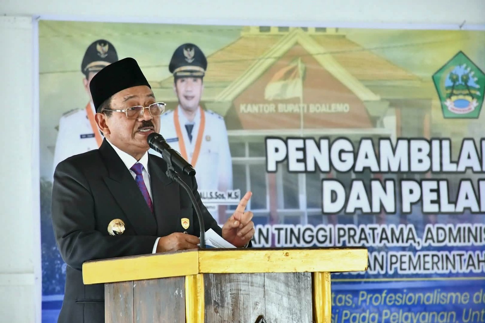 Bupati Boalemo, Rum Pagau.(Foto: Arif)