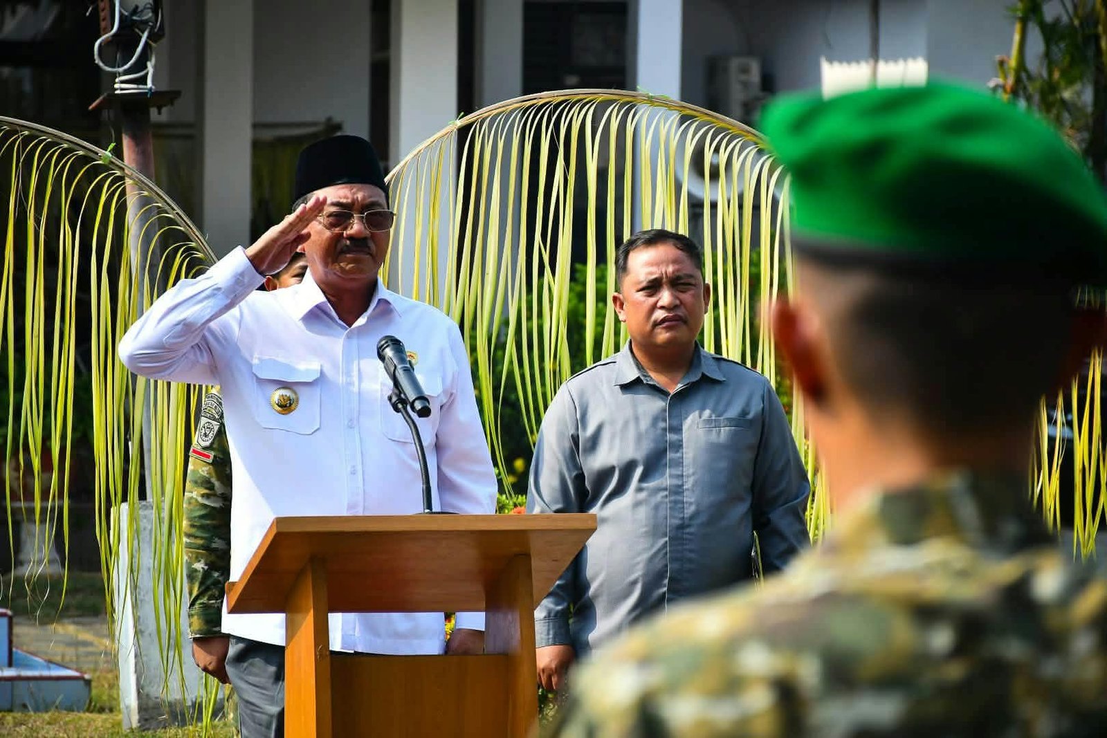 Semangat Baru di Boalemo, Upacara Kirab Yonif 915/Bituo Berlangsung Khidmat.(Foto: Arif)